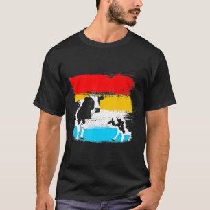 Camiseta Cultivo de leche de criadero de vaca vintage