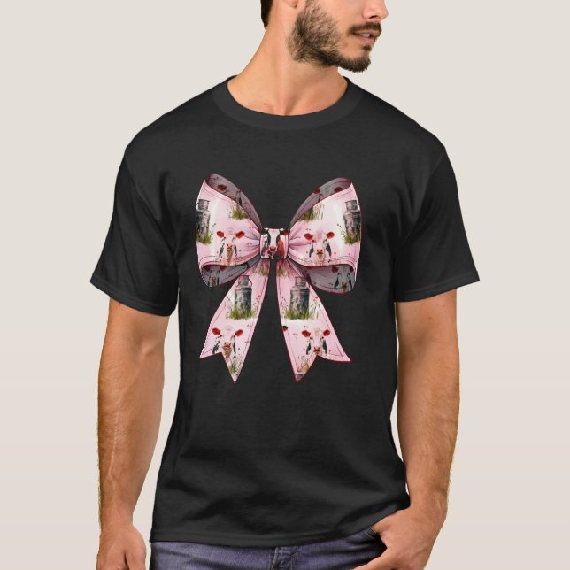 Camiseta Cultivo de lechería Coquette Bow Cow (Anverso)