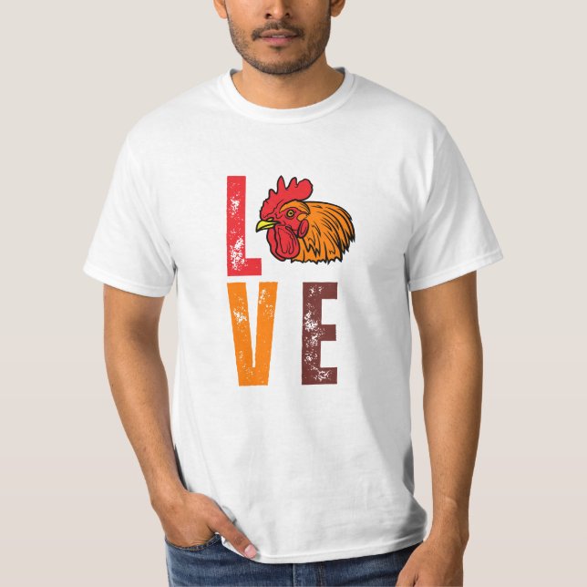 Camiseta Cultivo de pollo - Hen Rooster Lover Chicken Farme (Anverso)