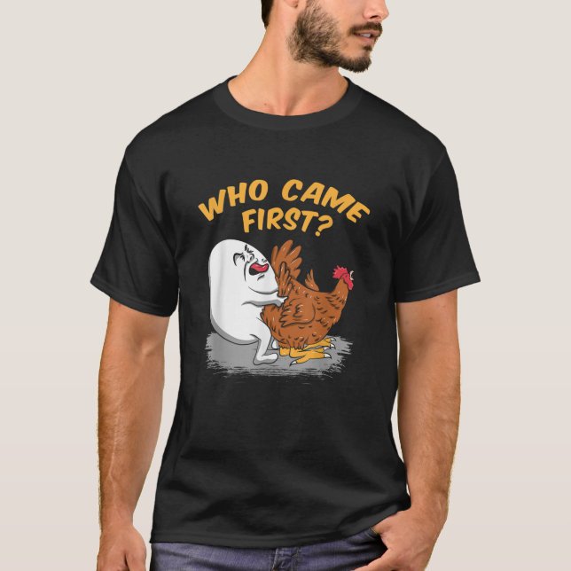 Camiseta Cultivo de pollo que vino el primer regalo de gran (Anverso)