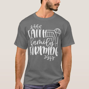 Camiseta Cultivo familiar de fe - Granero rústico de campo