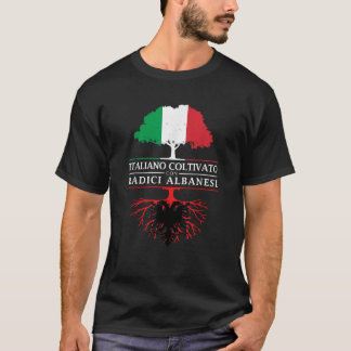 Camiseta Cultivo italiano con raíces albanesas Albania en c