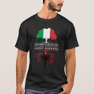 Camiseta Cultivo italiano con raíces albanesas Albania en c