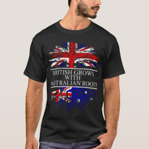 Camiseta Culto británico con la bandera australia de las r