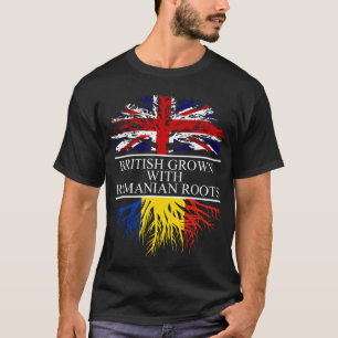 Camiseta Culto británico con raíces rumanas bandera roman