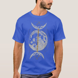 Camiseta Culto de brujería triple lun gótica Wicca