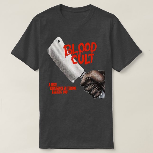 Camiseta Culto de sangre Culto retro Culto clásico de horro (Diseño del anverso)