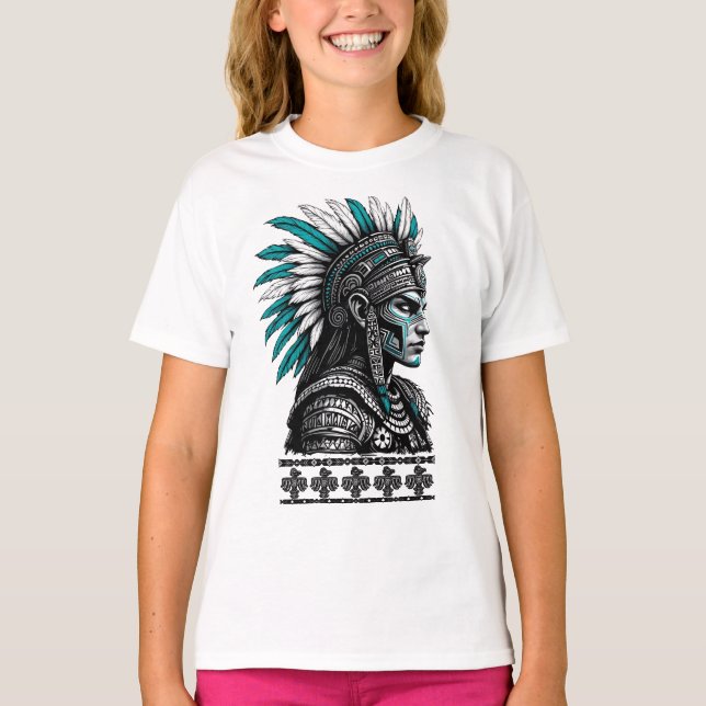 Camiseta Cultura azteca pueblo indígena maya (Anverso)