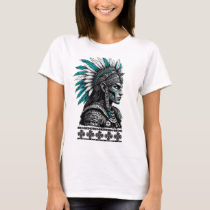 Camiseta Cultura azteca pueblo indígena maya