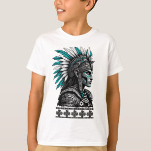 Camiseta Cultura azteca pueblo indígena maya