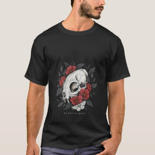 Camiseta Cultura de Buitre Femenina Cráneo de Gato Memento
