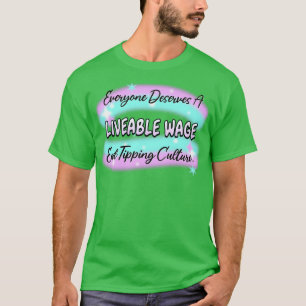 Camiseta Cultura de consejos para el fin del salario de vid