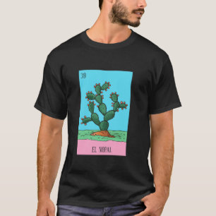 Camiseta cultura de la lotería mexicana el nopal Long Sleev