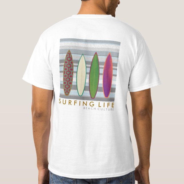 Camiseta cultura de la playa . vida de surf (Reverso)