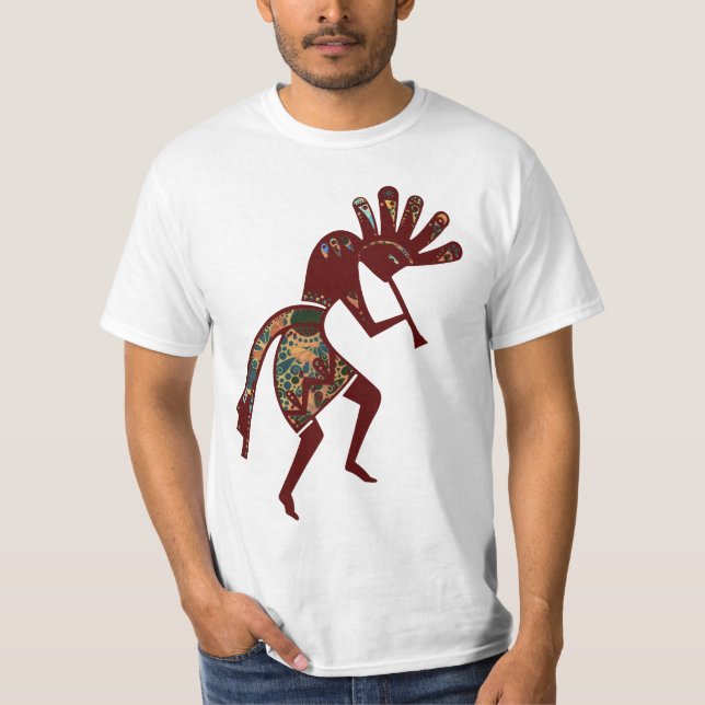 Camiseta Cultura de los nativos estadounidenses - Bailando  (Anverso)