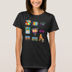 Camiseta Cultura de retroceso de moda de los años 80 disco