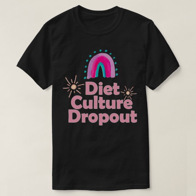 Camiseta Cultura dietética abandono cultivo antidietético (Diseño del anverso)