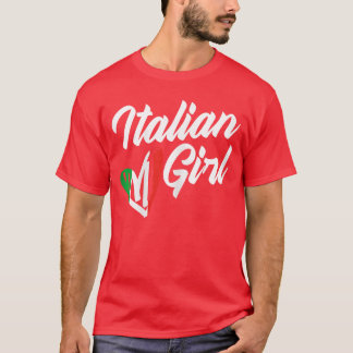 Camiseta Cultura divertida de Italia Raíces italianas Chica