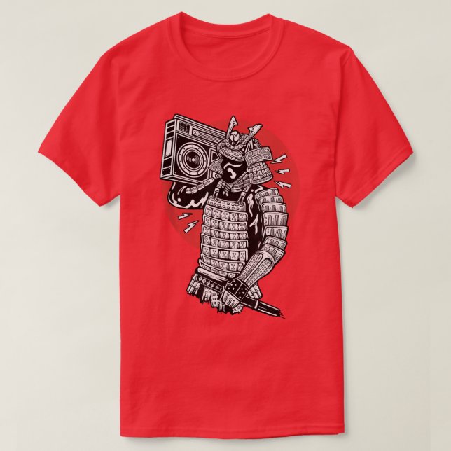 Camiseta Cultura guerrera espiritual de Boombo samurai japo (Diseño del anverso)