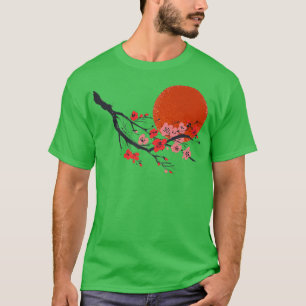 Camiseta Cultura japonesa del árbol del cerezo sakura vinta
