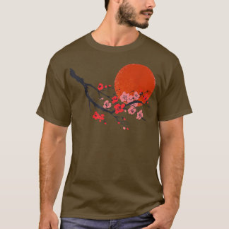 Camiseta Cultura japonesa del árbol del cerezo sakura vinta