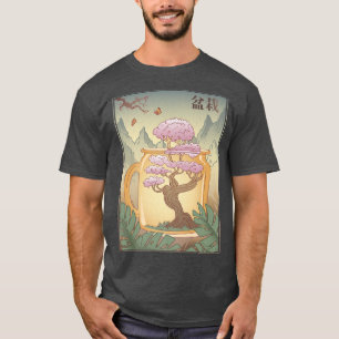 Camiseta Cultura japonesa del árbol del cerezo sakura vinta