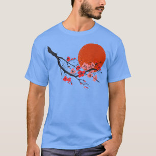 Camiseta Cultura japonesa del árbol del cerezo sakura vinta