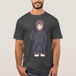 Camiseta Cultura japonesa linda arte anime otaku Chica esté