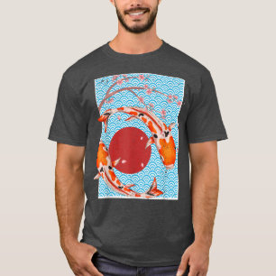 Camiseta Cultura japonesa Sakura Nishikigoi Florecimiento d