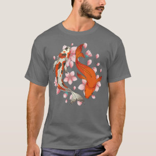 Camiseta Cultura japonesa Taisho Sanke Koi Nishikigoi Sakur