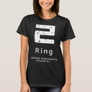 Camiseta Cultura K alfabeto coreano consonante hangul 1