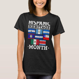 Camiseta Cultura Latinoamericana Herencia Latino Hispana Mo