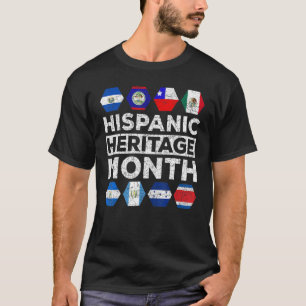 Camiseta Cultura Latinoamericana Orgullo Latino Mes de la H