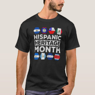Camiseta Cultura Latinoamericana Orgullo Latino Mes de la H