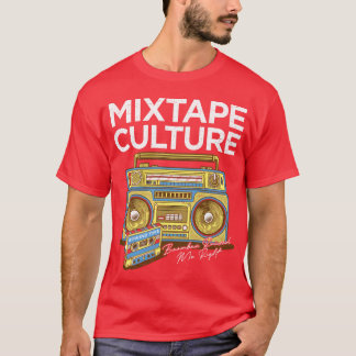 Camiseta Cultura Mitape Retro Boombo Música Diseño Vibe fam