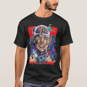 Camiseta Cultura negra friki Ciberpunk Afrofuturismo Robot
