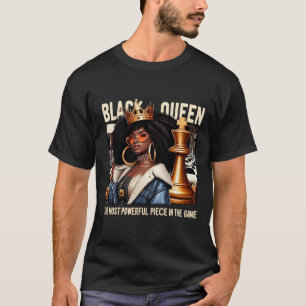 Camiseta Cultura Negra Reina Negra Empoderamiento de Ajedre