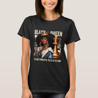Camiseta Cultura Negra Reina Negra Empoderamiento de Ajedre