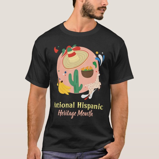 Camiseta cultural del Mes del Patrimonio Hispano N (Anverso)
