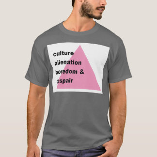Camiseta Culture alienation boredom and despair