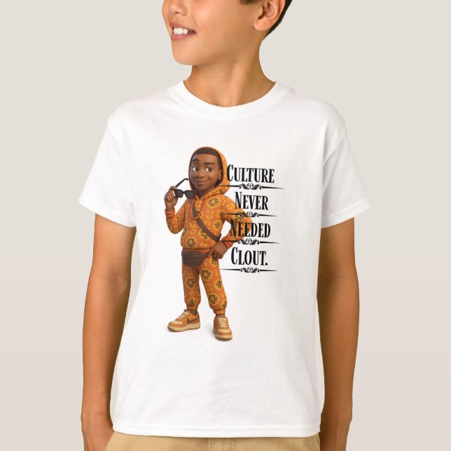 Camiseta Culture Never Needed Clout,Pixarstyle 3D (Anverso)