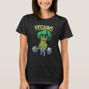Camiseta Culturismo de gimnasio vegano Vegains