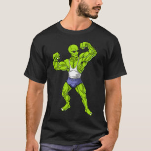 Camiseta Culturista de Fitness Alien