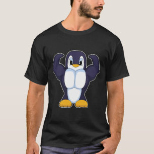 Camiseta Culturista de pingüino deportes de culturismo
