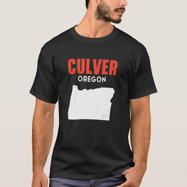Camiseta Culver Oregon USA State America Travel Oregonian (Anverso)