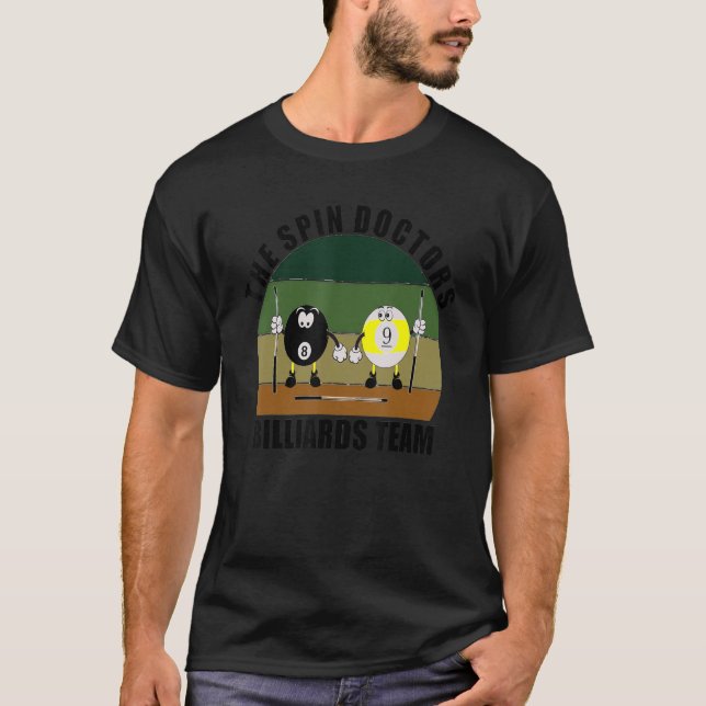 Camiseta Cum Sports Pool Billiards Equipo De Médicas Spin B (Anverso)