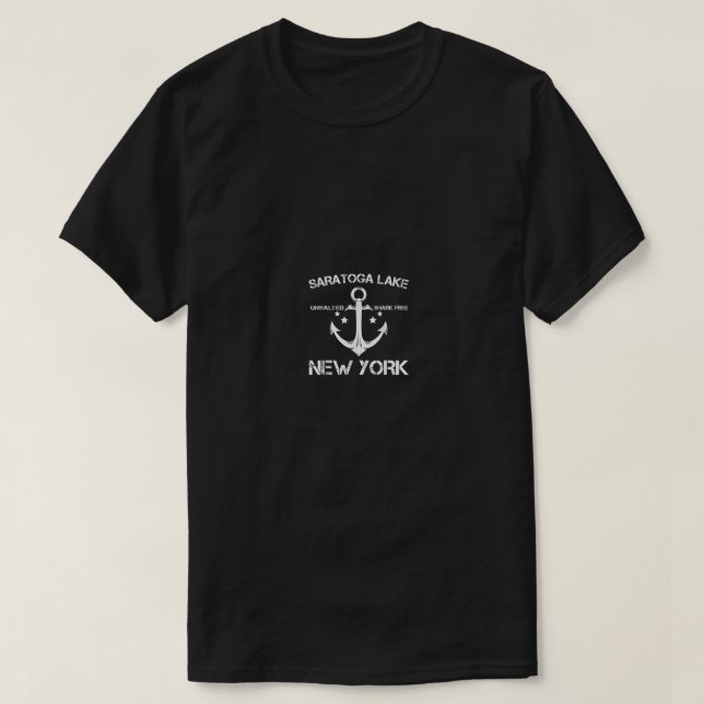 Camiseta Cumbre de camping de pesca divertida en el LAGO SA (Diseño del anverso)