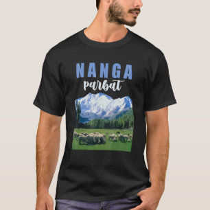 Camiseta Cumbre de la montaña Nanga Parbat Escalador Escala