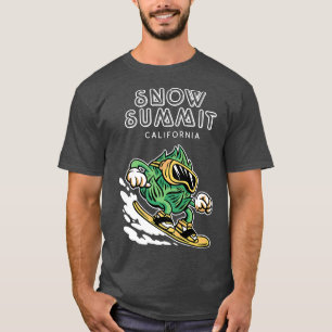Camiseta Cumbre de Nieve California Funny Snowboard Beer Ho