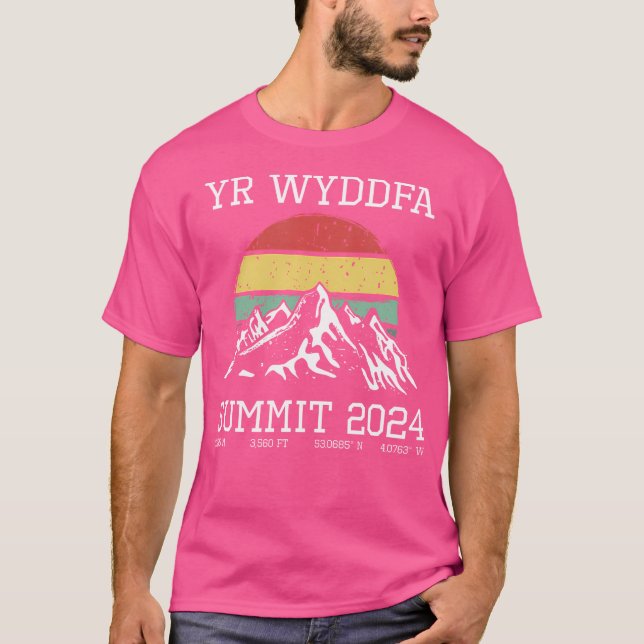 Camiseta Cumbre de Snowdon 2024 de Sun Cymru Wa (Anverso)